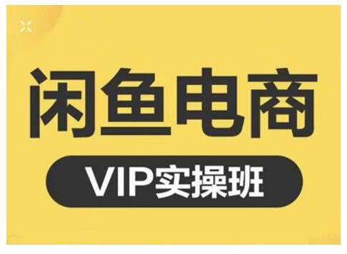 鱼客·闲鱼电商零基础入门到进阶VIP实战课程，帮助你掌握闲鱼电商所需的各项技能-主题库网创