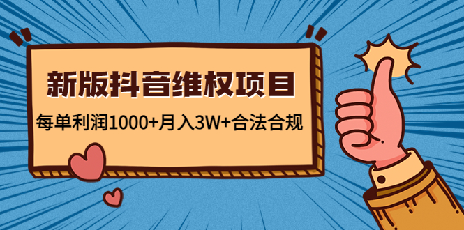 新版抖音维全项目：每单利润1000+月入3W+合法合规！-主题库网创