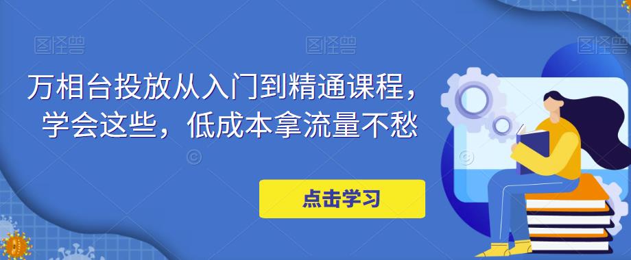 万相台投放·新手到精通课程，学会这些，低成本拿流量不愁！-主题库网创