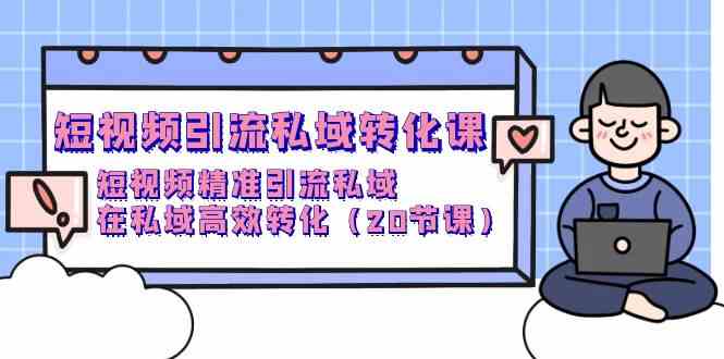 短视频引流私域转化课，短视频精准引流私域，在私域高效转化（20节课）-主题库网创