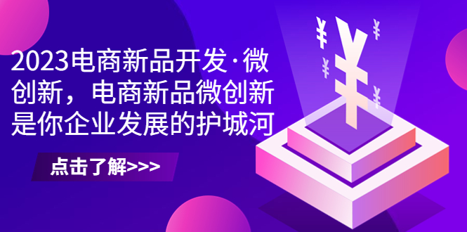 2023电商新品开发·微创新，电商新品微创新是你企业发展的护城河-主题库网创