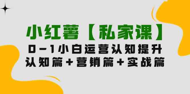 （9910期）小红薯【私家课】0-1玩赚小红书内容营销，认知篇+营销篇+实战篇（11节课）-主题库网创