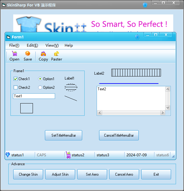 skinsharp(软件换肤库) v1.0.6.7官方版轻量化的VC程序美化工具-主题库网创