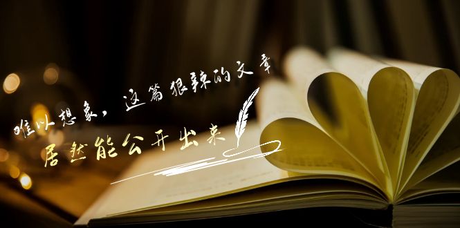 某公众号付费文章《难以想象，这篇狠辣的文章，居然能公开出来》-主题库网创