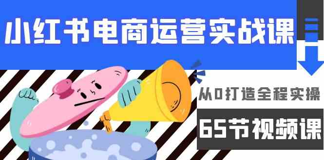 小红书电商运营实战课，​从0打造全程实操（63节视频课）-主题库网创