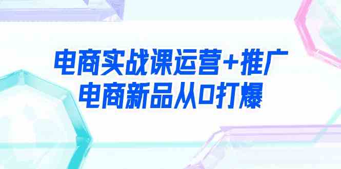 （9313期）电商实战课运营+推广，电商新品从0打爆（99节视频课）-主题库网创