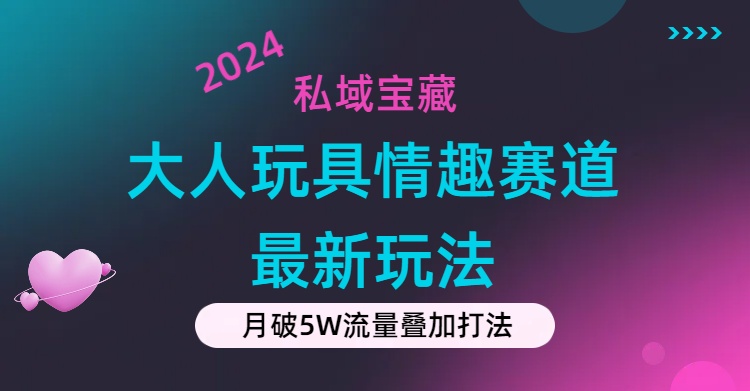 私域宝藏：大人玩具情趣赛道合规新玩法，零投入，私域超高流量成单率高-主题库网创