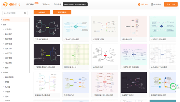 gitmind思维导图 v1.1.1.4官方版-主题库网创