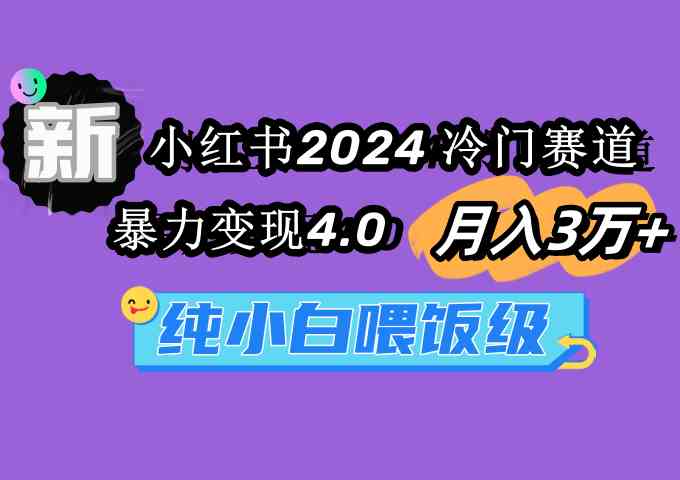 （9133期）小红书2024冷门赛道 月入3万+ 暴力变现4.0 纯小白喂饭级-主题库网创