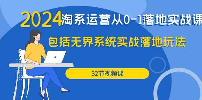 （9919期）2024·淘系运营从0-1落地实战课：包括无界系统实战落地玩法（32节）-主题库网创