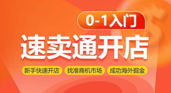 速卖通开店0-1入门，新手快速开店 找准商机市场 成功海外掘金-主题库网创