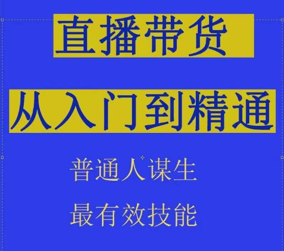 2024抖音直播带货直播间拆解抖运营从入门到精通，普通人谋生最有效技能-主题库网创