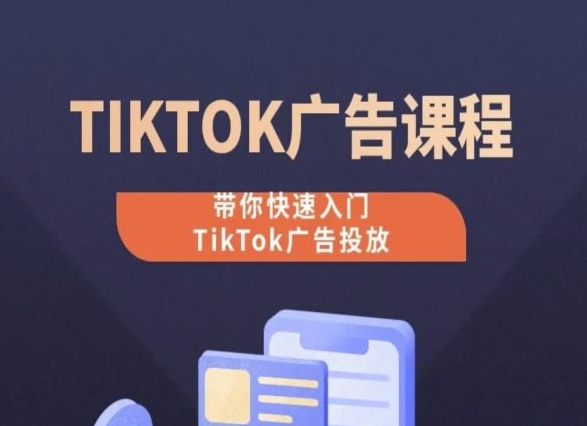 TikTok广告投放课程，从0-1实操课，带你快速入门TikTok广告投放-主题库网创