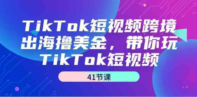 TikTok短视频跨境出海撸美金，带你玩TikTok短视频（35节课）-主题库网创