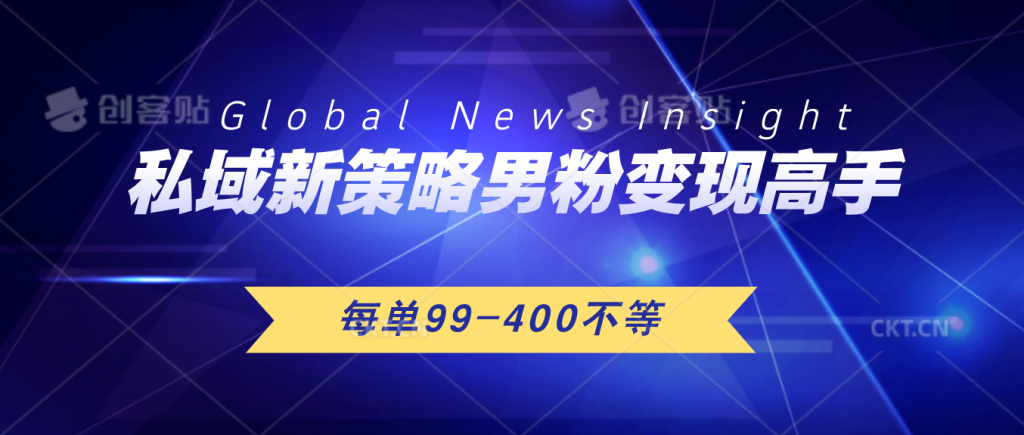 私域新策略男粉变现高手微头条+公众号每单99—400不等，操作简单-主题库网创